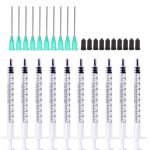 1/3/5/10/20 ml s&uuml;stlad 14 ga, 16 ga, 18 ga, 20 ga, 21 ga, 22 ga ja 25 ga n&uuml;ri otsaga n&otilde;elte ja korkidega t&ouml;&ouml;stusliku liimi&otilde;li tindi kasutamiseks 30 Pack-1ml