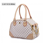 Lemmikloomatranspordi kandekotid v&auml;ikestele v&auml;ikestele koertele, &otilde;ues kokkupandav kaasaskantav Chihuahua Yorkshire k&auml;ekott S valge