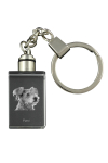 Pumi, Hungarian Pumi, Hungarian herding terrier - Crystal key ring with dog photo, illuminated key ring, unique gift by Art-Dog brand