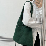 YOUHUAGUO Vintage &otilde;&otilde;nsa kootud naiste &otilde;lakott Kudumine k&auml;ekotid Suure mahutavusega kandekotid khaki