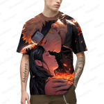 Y2k Clothes Meeste T-s&auml;rk Harajuku Style Cosplay Naruto Suurem&otilde;&otilde;tmeline Kingitus Kvaliteetne Riietus Uued S&auml;rgid Laste Trend S