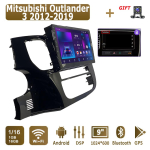 Android Carplay Autoraadio Mitsubishi Outlander 3 2012-2019 jaoks Multimeediam&auml;ngija Peak Unit Stereo GPS-navigatsioon BT WIFI 2+32GB 1+16GB,B black