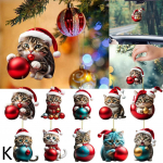 10tk/komplekt J&otilde;ulupuu kassiehitis Super Cute 10 Cat Akr&uuml;&uuml;lm&uuml;ts p&uuml;hadeauto stiilis kingitus Orna U8L5 K-10pcs