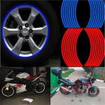 &Ouml;&ouml;ohutu veekindel rattarehvi kleebis Peegeldava serva kleebise v&auml;rvimuutus Mootorratta trimmiteip punane