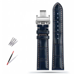 Klassikaline 19MM 20MM 21MM Veisenahast Kellarihm Longines Masters Collection L3 L4 L2.628/L2.673 jaoks Liblikaslukuga kellarihm 19mm