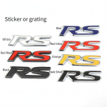 1 tk 3D metallist RS logoga auto embleem Tagumine pagasiruumi kleebis Sport versiooni modifikatsioon Auto stiil White Sticker