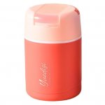 Kasulik hea tihendus, isoleeritud varjatud k&auml;epidemega roostevabast terasest hommikus&ouml;&ouml;gitass kontoritarvikute l&otilde;unan&otilde;u L roosa