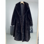 Uued s&uuml;gis- ja talvised karvased imitatsioonid naaritsa karusnahast leopardimustriga eriti pikad suures suuruses naisteriided L must