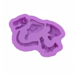 Dinosauruse &scaron;okolaadist silikoonvorm dino luud fossiilne luustik Naljakas vormis isetegemise t&ouml;&ouml;riist kommide kummikommi Halloweeni j&otilde;ulude jaoks lilla