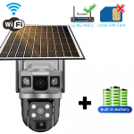 12MP v&auml;listingimustes kasutatav p&auml;ikeseenergial t&ouml;&ouml;tav kaamera WIFI IP CCTV videovalvekaamerad 6K nutika kodu turvalisuse kaitse 360&deg; monitor PIR inimese tuvastamine WiFi Cam