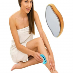 Gomme &agrave; &eacute;piler en cristal outil d'&eacute;pilation du corps sans douleur en verre r&eacute;utilisable et s&ucirc;r