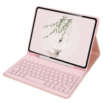 Klaviatuurikate Funda Samsung Galaxy Tab A9+ A9 Plus Tab S9 FE Tab A8 Tab A7 Tab S6 Lite Tab S7 S8 S9 11 10,9 10,4 10,5 tolli S6 Lite 10.4 inch roosa