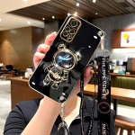 Note11s Ristkandiline Paelaga Plakeeritud &Uuml;mbris Xiaomi Redmi Note 11 pro 4g 5g 11s 10 10s 11pro 9 8 Astronaut Silikoonist Stendiga Kate Redmi Note 11