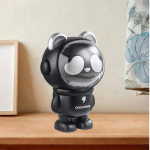 Rahapank Panda skulptuur Loomakuju Koomiksilaua kaunistus S&auml;&auml;stupurk must