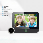 Intelligentne juhtmevaba peidetud kassisilma video uksekella kaugj&auml;lgimine kodu &uuml;liselge &ouml;&ouml;n&auml;gemisega uksekell S50 must