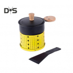 Kaasaskantav juustuahi k&uuml;&uuml;nlahoidja spaatliga Ruumis&auml;&auml;stlik Lihtne elegantne juustusulataja Multifunktsionaalne kuuma potiga pann punane