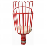 Metallist Puuviljakorjaja Teleskoopiline Pikkus S&uuml;gav Korv Korjamine Peakorjaja Kodu Talumaja Aed &Otilde;unad Pirnid Apelsinid X3UC punane