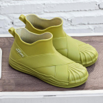 Mood 2024 Uued Naiste Mood V&auml;litingimustes Libisemiskindlad Veekindlad Kummikud Vihmasaapad Paksu Tallaga Vihmasaapad Naiste Peale T&otilde;mmatavad Vihmasaapad 36 valge
