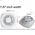 220V 4/6/8tolline 110/150/180mm vaikus Ventileeriv Tugev v&auml;ljat&otilde;mbeventilaator akna seinale Vannitoa WC K&ouml;&ouml;ki paigaldatav AU