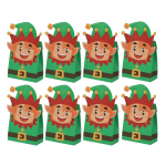 8 tk j&otilde;ulukingikarbid j&otilde;upaber/plastik kommide k&uuml;psiste suupistekarbid j&otilde;uludeks uusaastapeoks k&uuml;psisekott Noel Navidad as picture