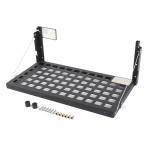 Metallist pagasiruumi pakiruumi pakiraami kokkupandav riiul Jeep Wrangler JK 2007-2017 sisustustarvikutele must