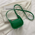 Mini Designer Crossbody kott PU-nahast naiste moekujundus Soliidsed v&auml;ikesed huulepulgakotid Trend Peen Messenger Totes k&auml;ekott 12.5x13x7cm roheline