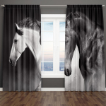 3D-prinditud Kaasaegne Odav Multikas Armas Moodne T&uuml;druk Roosa 2 tk &Otilde;huke Varjutuskardin Elutuba Magamistuba Kodu Kaunistus Konks 100W130H(CM)40x51in&Grommet Top white