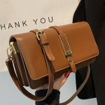 Moodsad &otilde;lakotid naistele, &uuml;hev&auml;rviline PU-nahast crossbody-kott, naiste vintage Korea stiilis messenger-kott (20cm<Max Length<30cm)