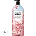 Kerasys Perfume Cherry Blossom Shampoo, 1L, 3 ea. white