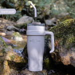 SITARAYURI Suure mahutavusega roostevabast terasest j&auml;&auml;termos &otilde;lgedega 1110ml lilla/hall v&auml;rv