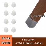 8/16 tk Libisemisvastased tooli jalakatted Silikoonist lauakate Jalapadjad P&otilde;randakaitsed M&ouml;&ouml;blitarvikud style 1-8pcs