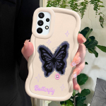 V&auml;rvitud mustriga Big Wave Edge pehmest silikoonmaterjalist Macaron telefoni&uuml;mbris, p&otilde;rutuskindel kaitsev kummist korpus Samsung Xiaomi Poco Redmi jaoks Samsung A02S valge