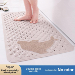 Veekindel vannitoa libisemisvastane matt koos iminappadega du&scaron;i ja tualeti jaoks 44x75 khaki