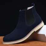 Meeste Saapad Luksuslik Kevad/Talv Elegantne Chelsea Saapad Mehed Lehma Suede Nahk Armastajate Vabaaja Jalan&otilde;ud Pluss Suurus 47 Zapatillas Hombregy 37 sinine