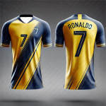 Ronaldo nr 7 laste t&auml;iskasvanute spordis&auml;rk Suvine v&auml;lijalgpall Hingav T-s&auml;rk Jooksmine Kulturism Treening Jersey Riietus M