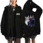 JoJo veider seiklus Anime kapuutsiga dressipluusid XXXL gray