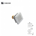 Kroomimust, harjatud hall messingist kehapihustid du&scaron;&scaron; Massaaž Spa kehajoad Kuldsed varjatud seinaga du&scaron;ipihustid vannitarvikud