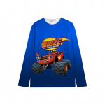 Blaze ja Monster Machines laste dressipluus t&uuml;drukutele s&uuml;gis-talv &uuml;mara kaelusega s&auml;rk poistele topp lastele pikkade varrukatega T-s&auml;rk 120