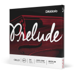 T&scaron;ellokeeled J1010 Prelude Cello D'Addario 4/4M Keeled/Komplekt (nikkel A) [] black