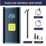 6000mAh 150PSI nutikas &otilde;hupump digitaalse rehvipumbaga auto kaasaskantav &otilde;hukompressori pump autode mootorratta t&auml;ispuhutavale jalgrattale