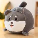 10 cm koernukk pl&uuml;&uuml;sis t&auml;idisega husky Akita pl&uuml;&uuml;s v&auml;ike koerake v&auml;ikelapsele lohutav pehme toakaunistus s&uuml;nnip&auml;evakingitus 10cm kollane