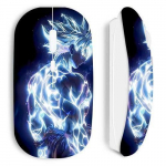 Souris sans fil - Maniacase - Dragon Ball Z Goku Ultra Instinct - Blanc - Ergonomique - Confortable