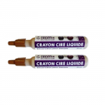 Crayons cire liquide pour bougie dor&eacute; - graine creative on a tous du talent - marqueur-craie - adulte