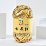 N&auml;put&ouml;&ouml; Heegelniit Metallik Tekstuur Riie Triip Joon Personaliseeritud Villane L&otilde;ng DIY Kudumiskott Helendav L&auml;ikiv Nahkmaterjal Niit S&otilde;tkumine