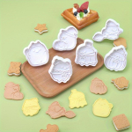 Nurgaloomade k&uuml;psiste reljeefvormikomplekt DIY Fondant Cake Tool THM058-A
