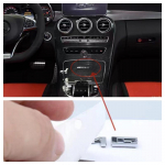 83 mm kirjaga embleemim&auml;rk Merce+des Be+nz A+MG interj&ouml;&ouml;ri keskkonsooli fob-logoga auto stiilitarviku 3D kleebis CE GLK GLA jaoks h&otilde;be