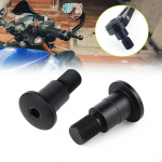2 Pieces Motorcycle Handlebar Bar End Mirror Adapters Premium Easy to Install Directly Replace for
