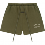 Fear of God Essentials Fliis Jalgpalli L&uuml;hikesed P&uuml;ksid S&otilde;jav&auml;elised Meeste Alusp&uuml;ksid Roheline 160BT242005F XS