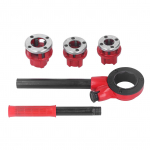 3 surema Torul&otilde;ikurikomplekt 62A Ratchet-torul&otilde;ikurite komplekt terasest tsingitud plasttorude jaoks