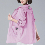 Kevadsuvi mood &otilde;huke tuulejakk naiste jope Naiste kapuutsiga pikk pesapallivormi lahtised jakid XXL